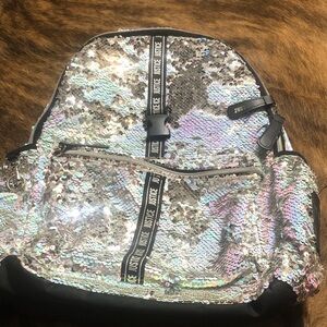 Justice sequin backpack